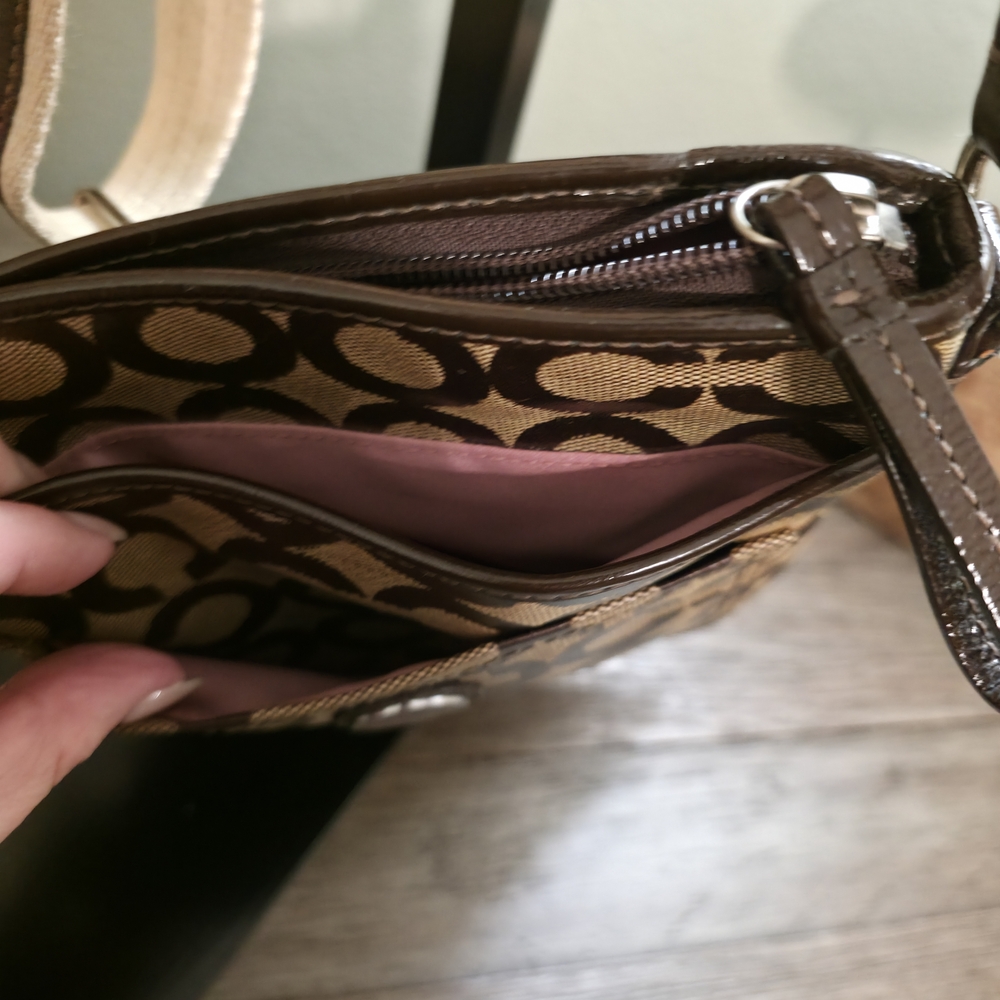 Brown Patterned COACH Crossbody Bag - Picture 5 of 16